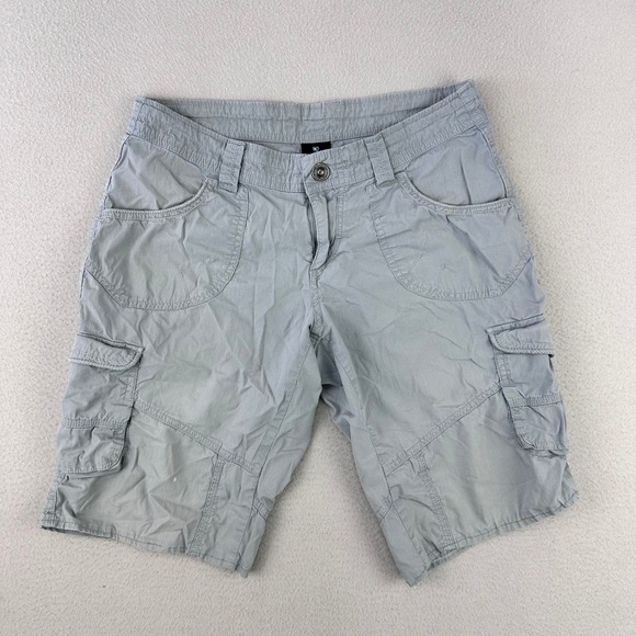 Kuhl Pants - Kuhl Kontra Shorts 11" Womens 4 Grey Cargo Utility Hiking Outdoor Gorpcore